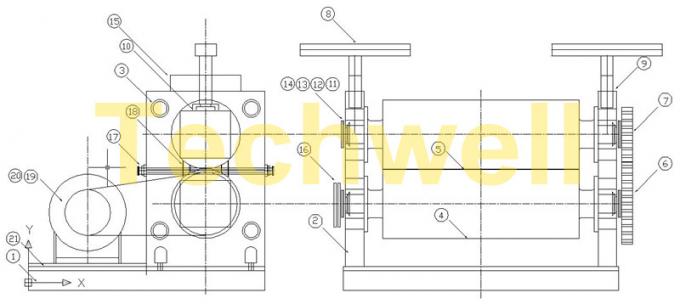ролик диаметра 480mm выбивая, машина стали/алюминиевых выбивая с электрическим управлением