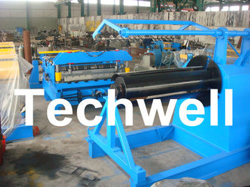 Simple Steel / Metal Slitting Machine For Slitting 0.2 - 1.8 * 1300 Coil Into 10 Strips