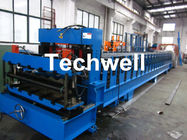 Step Tile Color Steel Roll Forming Machine , Galvanized Coil Wave Tiles Making Machine